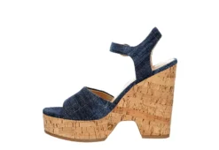 Michael By Michael Shannon Womens Maria Wedge Sandal - Denim 10 Michael By Michael Shannon Womens Maria Wedge Sandal - Denim -Comfy Steps Sales Store US 01 203328 03