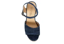 Michael By Michael Shannon Womens Maria Wedge Sandal - Denim 12 Michael By Michael Shannon Womens Maria Wedge Sandal - Denim -Comfy Steps Sales Store US 01 203328 05