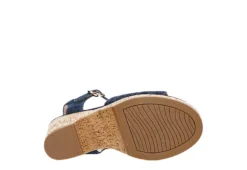 Michael By Michael Shannon Womens Maria Wedge Sandal - Denim 13 Michael By Michael Shannon Womens Maria Wedge Sandal - Denim -Comfy Steps Sales Store US 01 203328 06