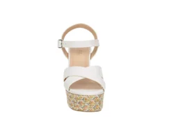 Michael By Michael Shannon Womens Luna Wedge Sandal - White 9 Michael By Michael Shannon Womens Luna Wedge Sandal - White -Comfy Steps Sales Store US 01 203329 02