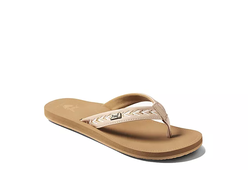 Reef Womens Beachbreak Flip Flop Sandal - Sand 1 Reef Womens Beachbreak Flip Flop Sandal - Sand