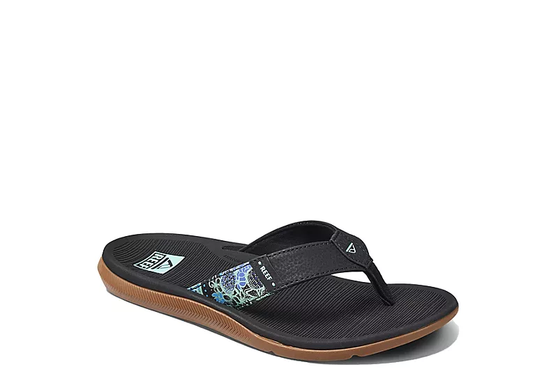 Reef Womens Santa Ana Flip Flop Sandal - Black 1 Reef Womens Santa Ana Flip Flop Sandal - Black