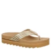 Reef Womens Horizon Shea Hi Slide Sandal - Champagne