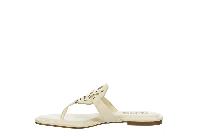 Michael By Michael Shannon Womens Ariana Flip Flop Sandal - Bone 4 Michael By Michael Shannon Womens Ariana Flip Flop Sandal - Bone - Image 4