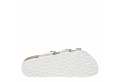 Birkenstock Womens Franca Vegan Footbed Sandal - Silver 13 Birkenstock Womens Franca Vegan Footbed Sandal - Silver -Comfy Steps Sales Store US 01 203366 06