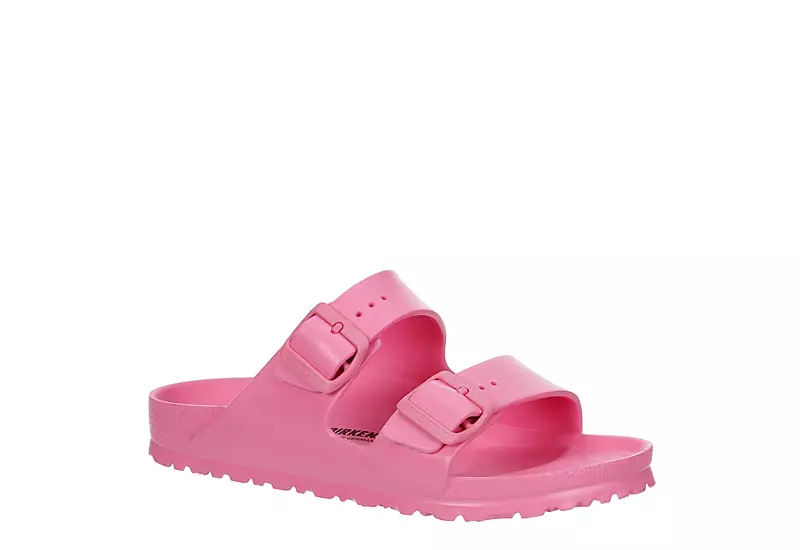 Birkenstock Womens Arizona Essentials Slide Sandal - Pink 1 Birkenstock Womens Arizona Essentials Slide Sandal - Pink