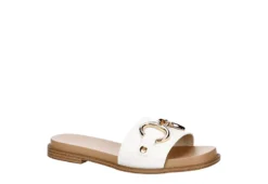Michael By Michael Shannon Womens Jade Slide Sandal - White