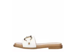 Michael By Michael Shannon Womens Jade Slide Sandal - White 10 Michael By Michael Shannon Womens Jade Slide Sandal - White -Comfy Steps Sales Store US 01 203385 03