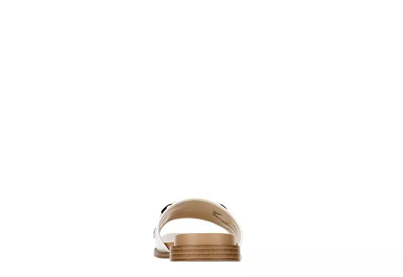 Michael By Michael Shannon Womens Jade Slide Sandal - White 5 Michael By Michael Shannon Womens Jade Slide Sandal - White - Image 5