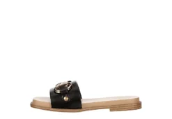Michael By Michael Shannon Womens Jade Slide Sandal - Black -Comfy Steps Sales Store US 01 203386 03