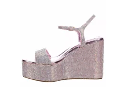 Madden Girl Womens Theo-r Wedge Sandal - Pink -Comfy Steps Sales Store US 01 203387 03