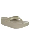 Oofos Womens Oomega Flip Flop Sandal - Khaki