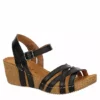 Bjorndal Womens Lily Wedge Sandal - Black