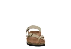 White Mountain Womens Gracie Footbed Sandal - Tan -Comfy Steps Sales Store US 01 203417 02