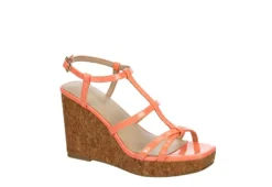 Michael By Michael Shannon Womens Natalia Wedge Sandal - Coral