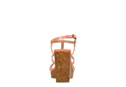 Michael By Michael Shannon Womens Natalia Wedge Sandal - Coral -Comfy Steps Sales Store US 01 203419 04