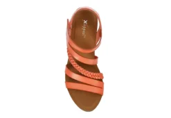 Xappeal Womens Maggy Wedge Sandal - Coral 12 Xappeal Womens Maggy Wedge Sandal - Coral -Comfy Steps Sales Store US 01 203424 05