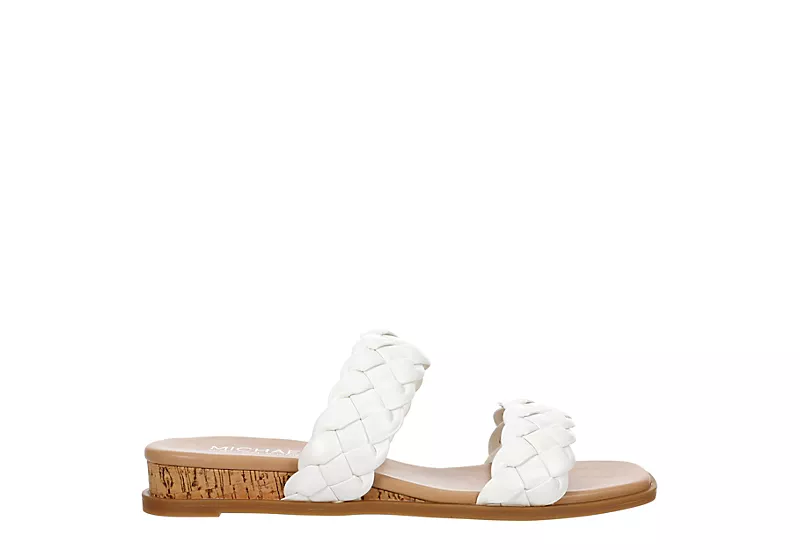 Michael By Michael Shannon Womens Patrice Wedge Sandal - White 2 Michael By Michael Shannon Womens Patrice Wedge Sandal - White - Image 2