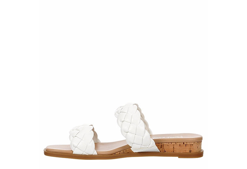 Michael By Michael Shannon Womens Patrice Wedge Sandal - White 4 Michael By Michael Shannon Womens Patrice Wedge Sandal - White - Image 4