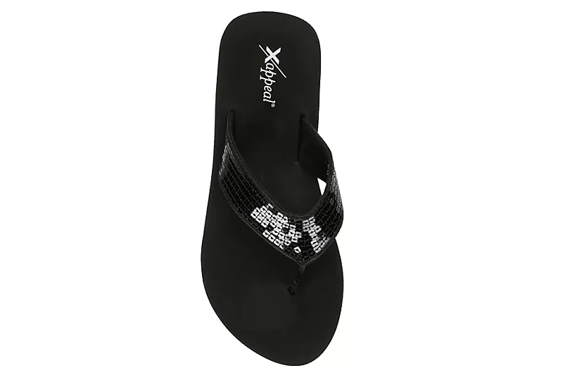Xappeal Womens Samantha Flip Flop Sandal - Black 6 Xappeal Womens Samantha Flip Flop Sandal - Black - Image 6