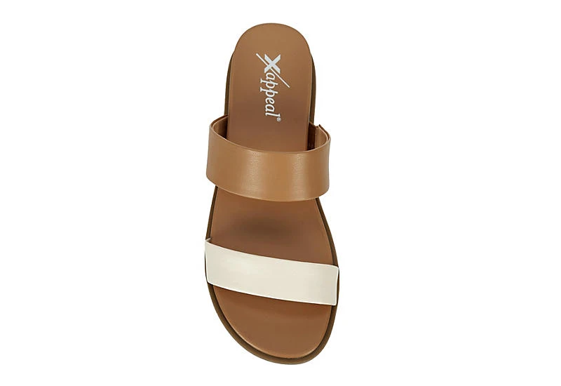 Xappeal Womens Edith Slide Sandal - Tan 6 Xappeal Womens Edith Slide Sandal - Tan - Image 6