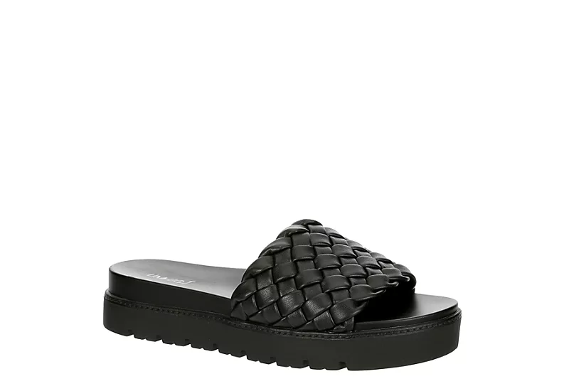 Limelight Womens Bianca Slide Sandal - Black 1 Limelight Womens Bianca Slide Sandal - Black