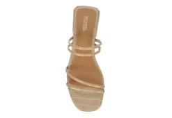 Michael By Michael Shannon Womens Liv Sandal - Tan -Comfy Steps Sales Store US 01 203494 05