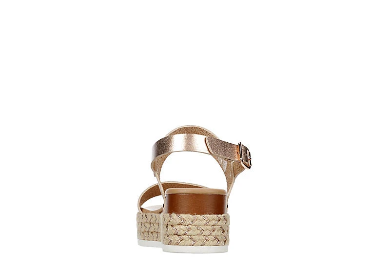 Xappeal Womens Amelia Wedge Sandal - Rose Gold 5 Xappeal Womens Amelia Wedge Sandal - Rose Gold - Image 5