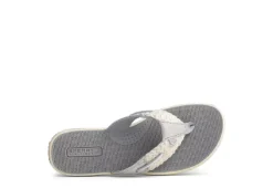 Sperry Womens Parotfish Flip Flop Sandal - Grey -Comfy Steps Sales Store US 01 203531 04