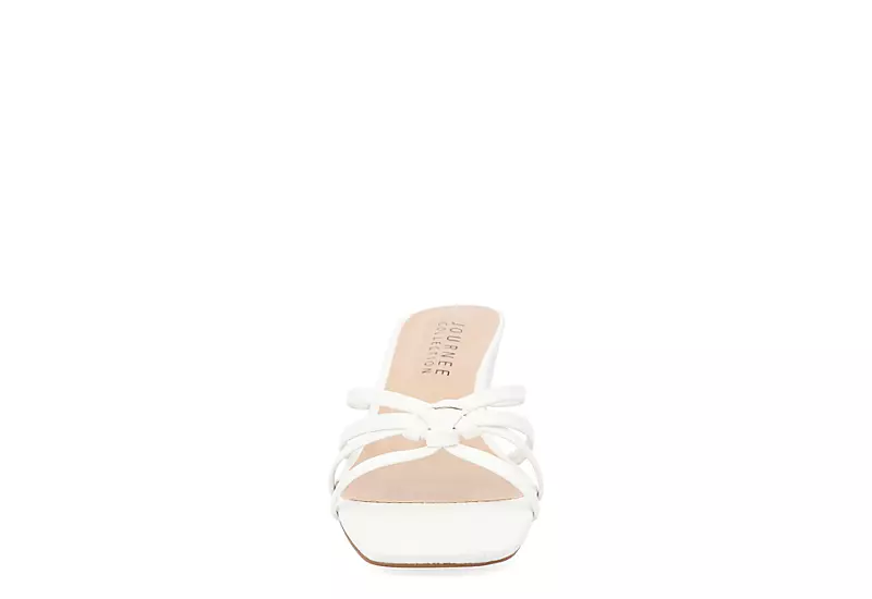 Journee Collection Womens Blayke Wedge Slip On Sandal - White 3 Journee Collection Womens Blayke Wedge Slip On Sandal - White - Image 3