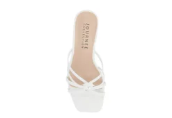 Journee Collection Womens Blayke Wedge Slip On Sandal - White 12 Journee Collection Womens Blayke Wedge Slip On Sandal - White -Comfy Steps Sales Store US 01 203653 05