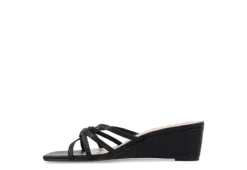 Journee Collection Womens Blayke Wedge Slip On Sandal - Black 10 Journee Collection Womens Blayke Wedge Slip On Sandal - Black -Comfy Steps Sales Store US 01 203654 03