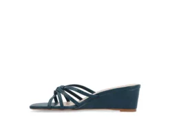 Journee Collection Womens Blayke Wedge Slip On Sandal - Blue 10 Journee Collection Womens Blayke Wedge Slip On Sandal - Blue -Comfy Steps Sales Store US 01 203692 03