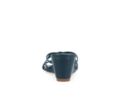 Journee Collection Womens Blayke Wedge Slip On Sandal - Blue 11 Journee Collection Womens Blayke Wedge Slip On Sandal - Blue -Comfy Steps Sales Store US 01 203692 04