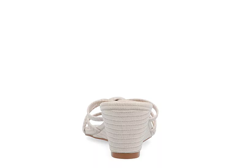 Journee Collection Womens Blayke Wedge Slip On Sandal - Beige 5 Journee Collection Womens Blayke Wedge Slip On Sandal - Beige - Image 5