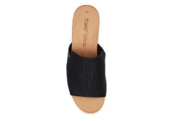 Toms Womens Diana Mule Sandal - Black -Comfy Steps Sales Store US 01 203719 03