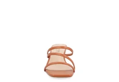 Journee Collection Womens Takarah Low Wedge Sandal - Brown 9 Journee Collection Womens Takarah Low Wedge Sandal - Brown -Comfy Steps Sales Store US 01 203885 02