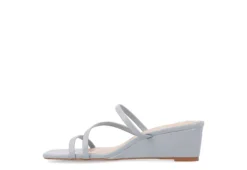 Journee Collection Womens Takarah Wedge Slip On Sandal - Blue 10 Journee Collection Womens Takarah Wedge Slip On Sandal - Blue -Comfy Steps Sales Store US 01 203886 03
