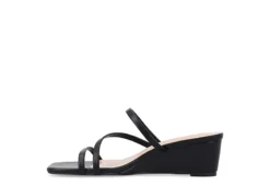 Journee Collection Womens Takarah Wedge Slip On Sandal - Black 10 Journee Collection Womens Takarah Wedge Slip On Sandal - Black -Comfy Steps Sales Store US 01 203888 03
