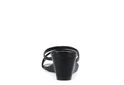 Journee Collection Womens Takarah Wedge Slip On Sandal - Black 11 Journee Collection Womens Takarah Wedge Slip On Sandal - Black -Comfy Steps Sales Store US 01 203888 04