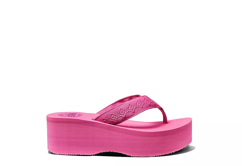 Reef Womens Sandy Hi Flip Flop Sandal - Pink 2 Reef Womens Sandy Hi Flip Flop Sandal - Pink - Image 2