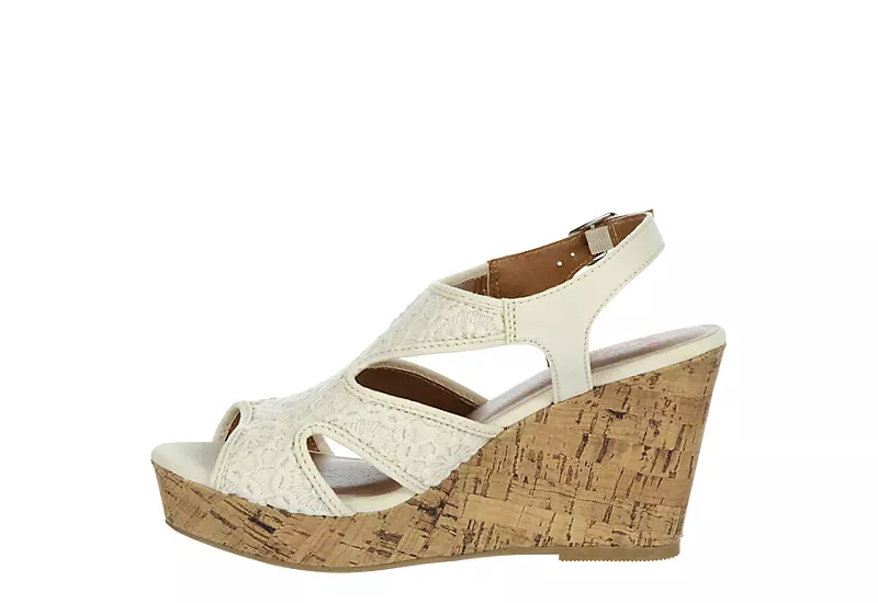 Jellypop Womens Lisbon Wedge Sandal - Natural 4 Jellypop Womens Lisbon Wedge Sandal - Natural - Image 4