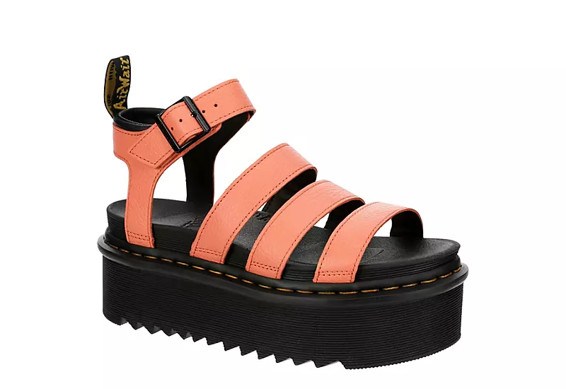 Dr. Martens Dr.martens Womens Blaire Quad Pisa Sandal - Coral 1 Dr. Martens Dr.martens Womens Blaire Quad Pisa Sandal - Coral