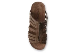Bearpaw Womens Sabrina Slide Sandal - Brown -Comfy Steps Sales Store US 01 204073 05