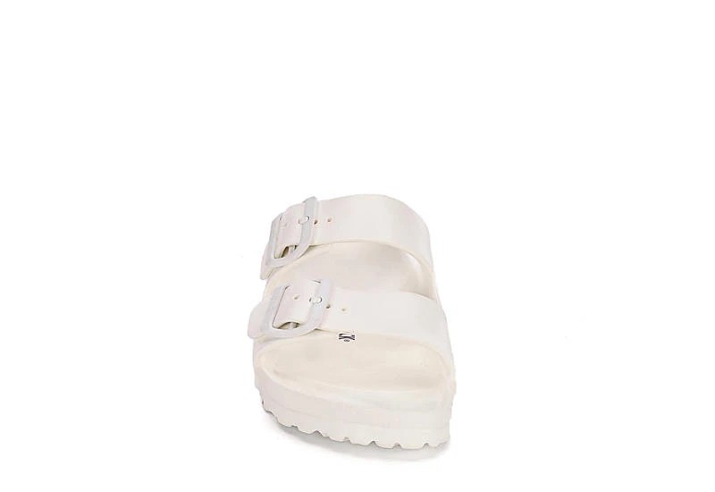 Birkenstock Womens Arizona Essentials Slide Sandal - White 3 Birkenstock Womens Arizona Essentials Slide Sandal - White - Image 3