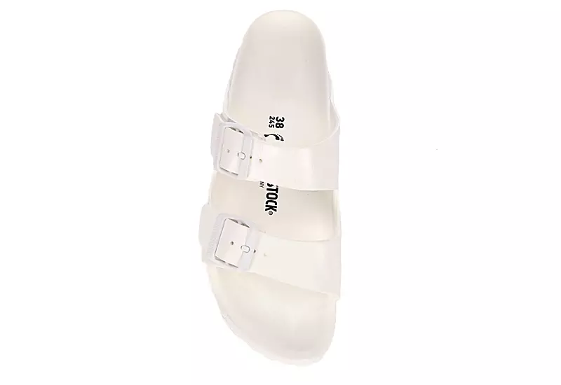 Birkenstock Womens Arizona Essentials Slide Sandal - White 6 Birkenstock Womens Arizona Essentials Slide Sandal - White - Image 6