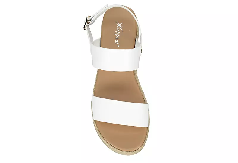 Xappeal Womens Amelia Wedge Sandal - White 6 Xappeal Womens Amelia Wedge Sandal - White - Image 6