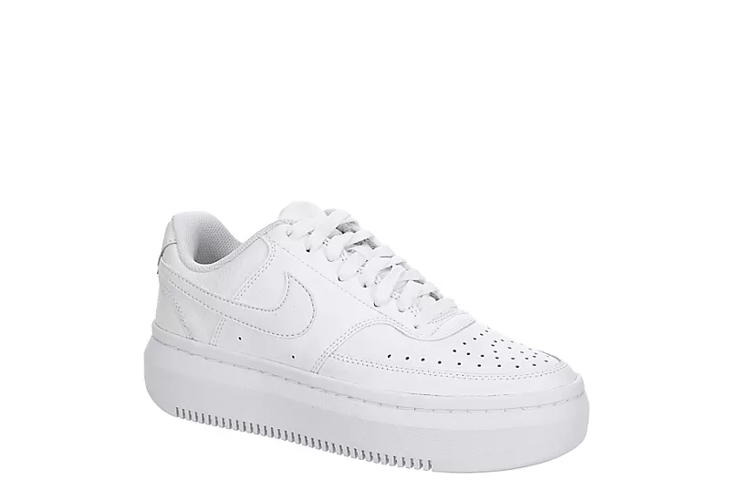 Nike Womens Court Vision Alta Sneaker - White 1 Nike Womens Court Vision Alta Sneaker - White