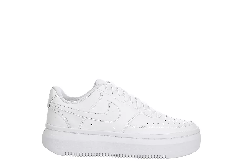 Nike Womens Court Vision Alta Sneaker - White 2 Nike Womens Court Vision Alta Sneaker - White - Image 2