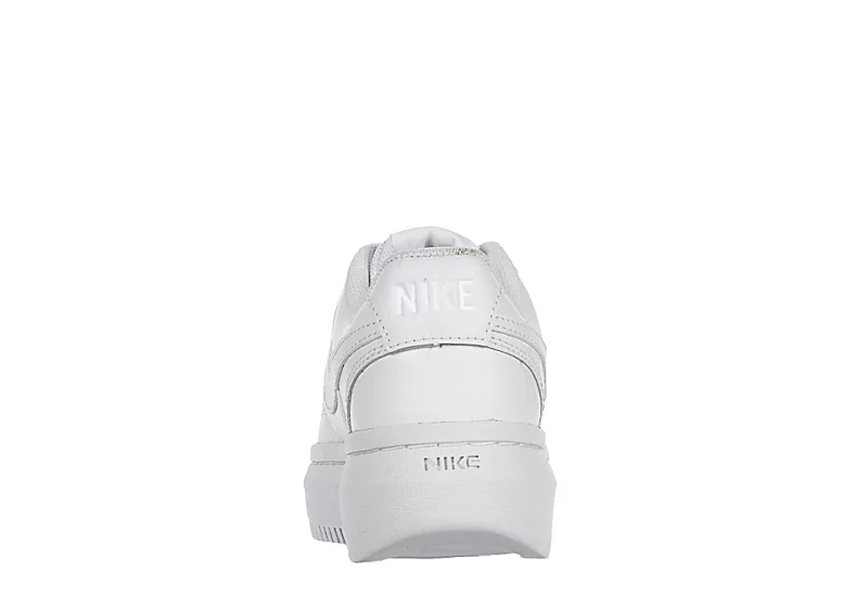 Nike Womens Court Vision Alta Sneaker - White 5 Nike Womens Court Vision Alta Sneaker - White - Image 5